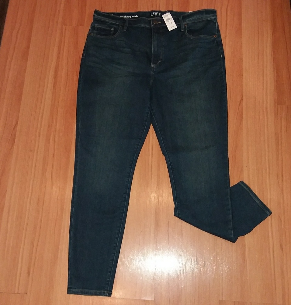 Ann Taylor Loft Modern High Rise Skinny Ankle 14